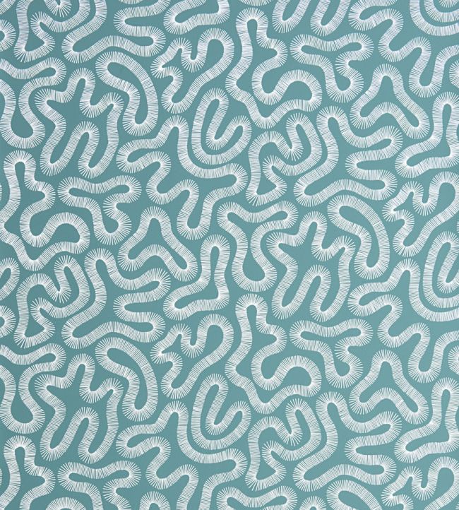 Coral Wallpaper by MissPrint Teal