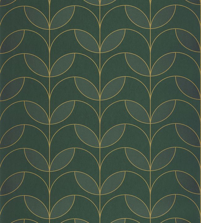 Mistinguett Wallpaper by Casadeco Vert Empire