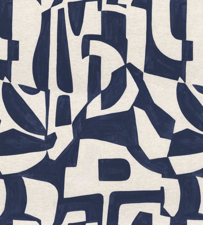 Miwok Fabric by Camengo Indigo
