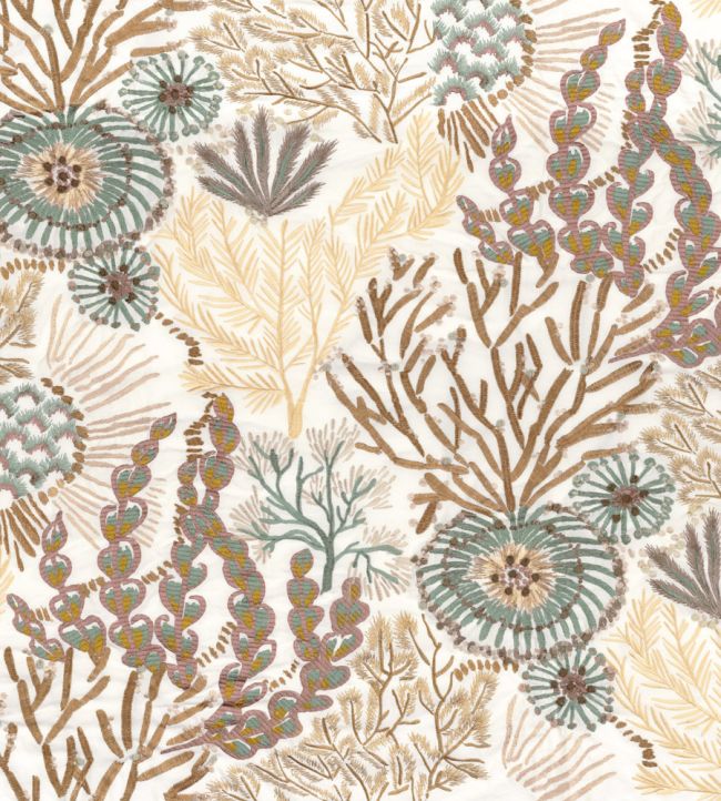 Moana Fabric by Casamance Celadon Vanille