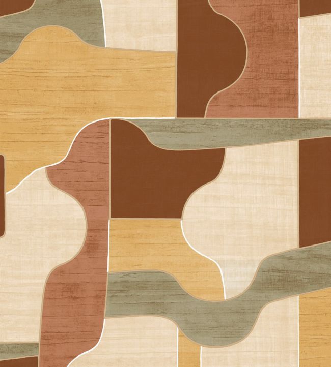 Modernismo Wallpaper by Casamance Blush/Vanille