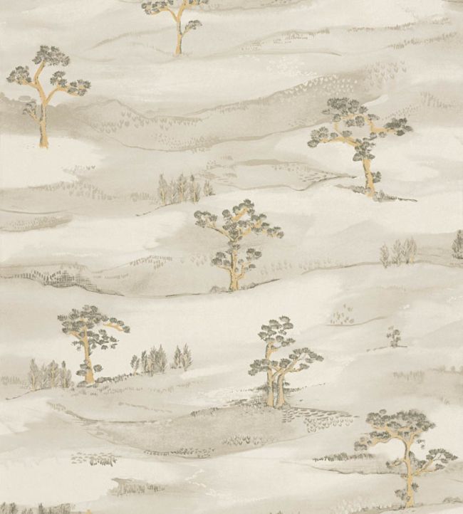 Mokuso Wallpaper by Casadeco Vert Lichen