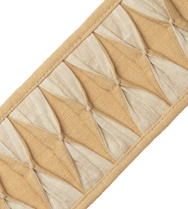 Monarch Pleated Border Trimming by Samuel & Sons Wheat