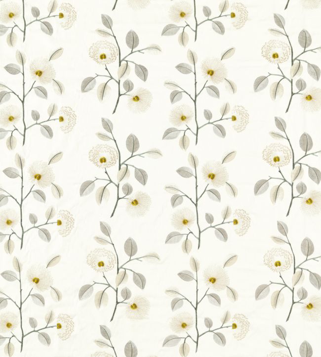 Monique Fabric by Clarke & Clarke Natural/Pewter