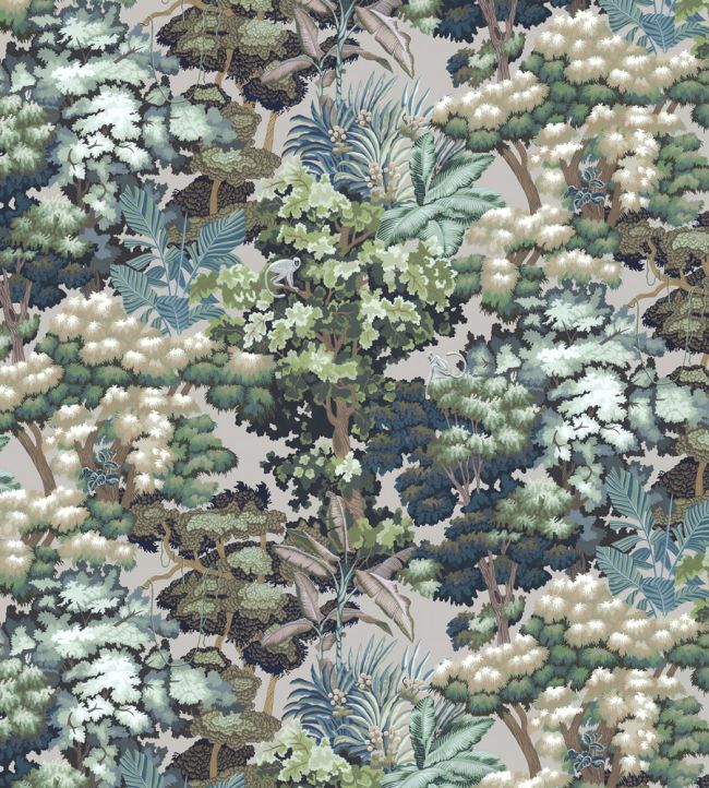 Monkey Canopia Wallpaper by Josephine Munsey Stone