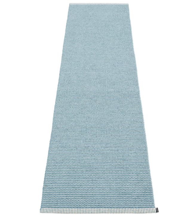 Pappelina Mono Runner rug Blue Fog/Dove Blue MN3H720 Blue Fog/Dove Blue