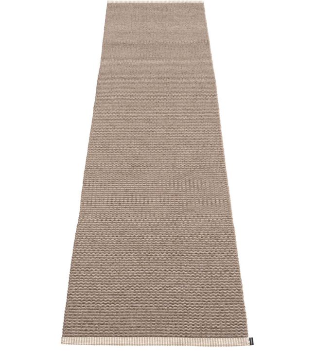 Pappelina Mono Runner rug Dark Mud/Mud MN6D720 Dark Mud/Mud