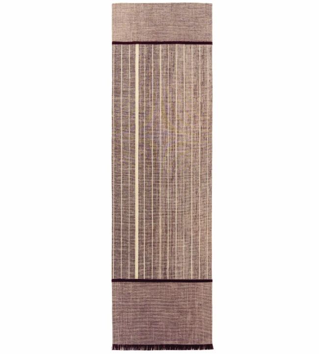Louis De Poortere Monochromes Patch 7B Runner rug Burgundy 118982 Burgundy