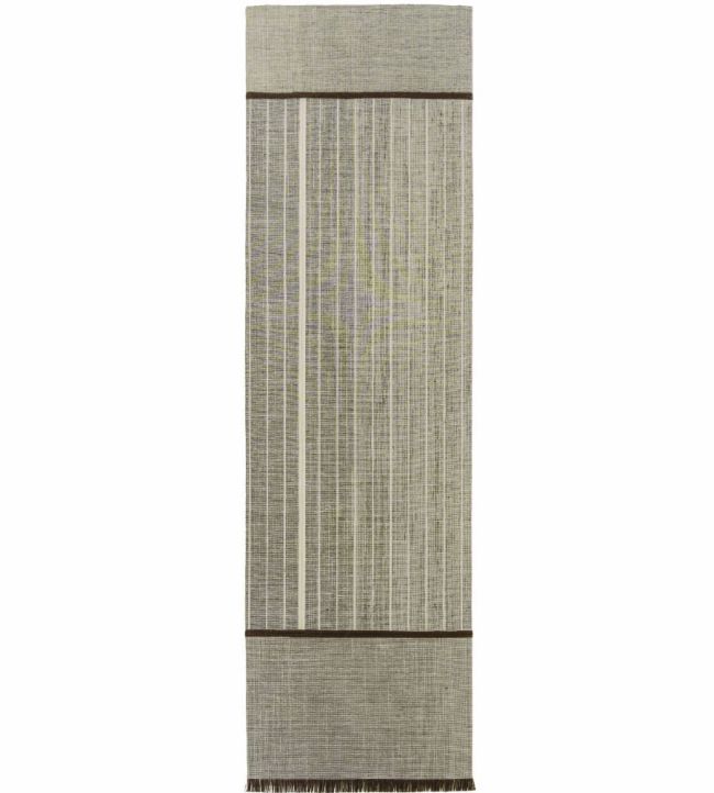 Louis De Poortere Monochromes Patch 7B Runner rug Dark Brown 118983 Dark Brown