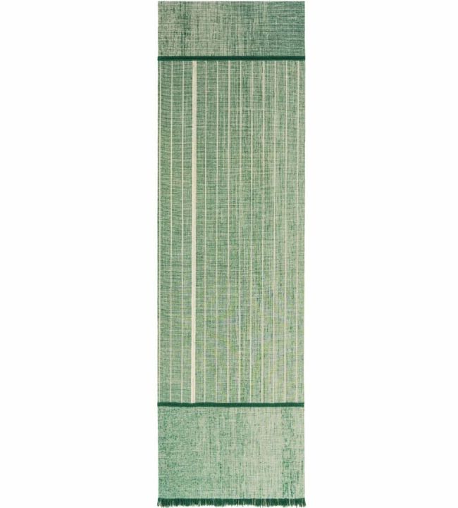 Louis De Poortere Monochromes Patch 7B Runner rug Dark Green 118978 Dark Green