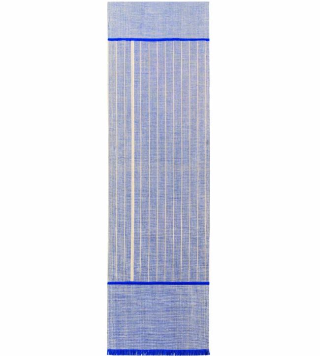 Louis De Poortere Monochromes Patch 7B Runner rug FF Blue 118974 FF Blue