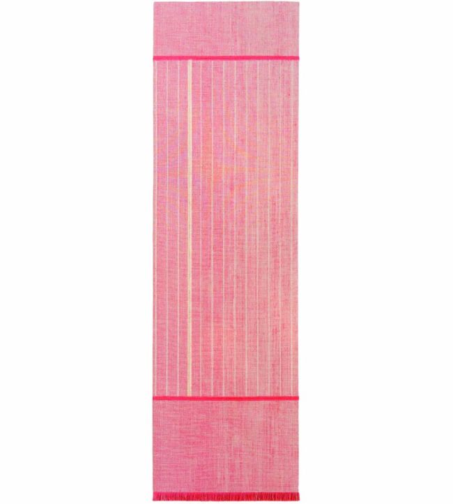 Louis De Poortere Monochromes Patch 7B Runner rug Red 118981 Red
