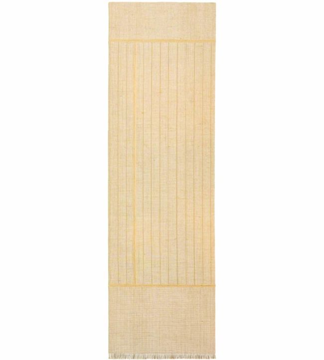 Louis De Poortere Monochromes Patch 7B Runner rug White 118985 White
