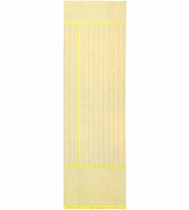 Louis De Poortere Monochromes Patch 7B Runner rug Yellow 118979 Yellow