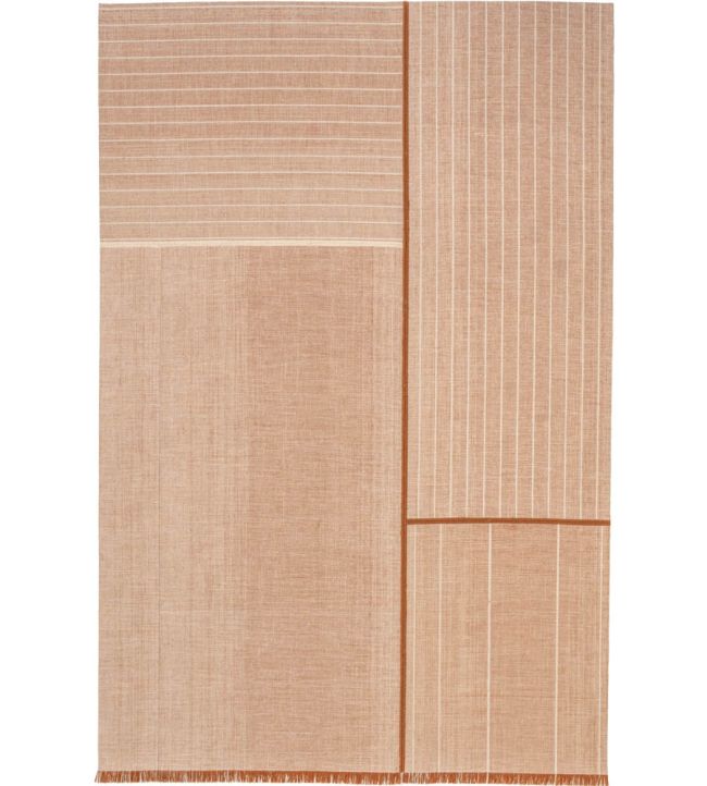 Louis De Poortere Monochromes Patch WW rug Brown 114159 Brown