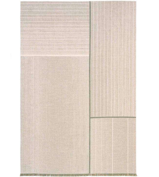 Louis De Poortere Monochromes Patch WW rug Concrete 116133 Concrete