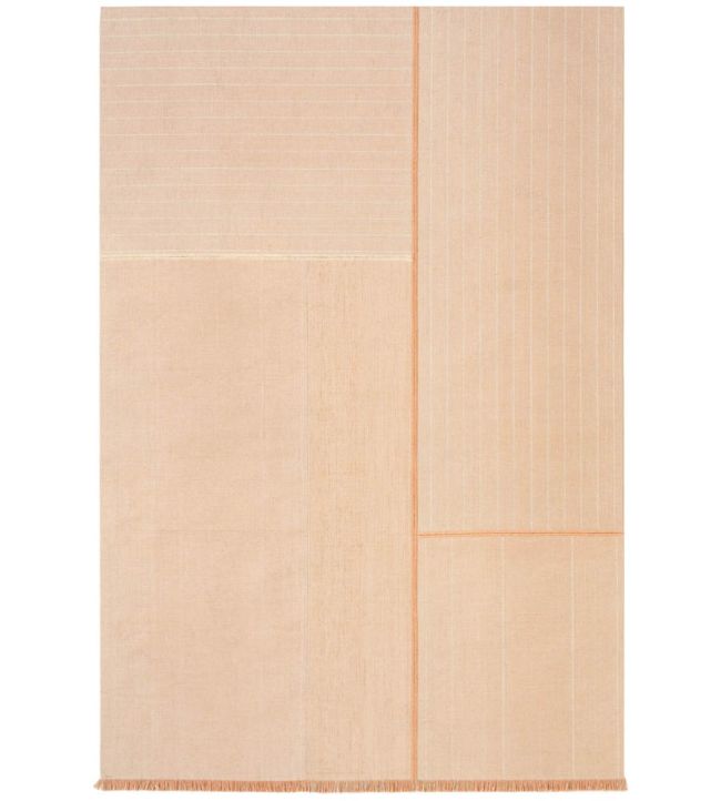 Louis De Poortere Monochromes Patch WW rug Copper 114222 Copper