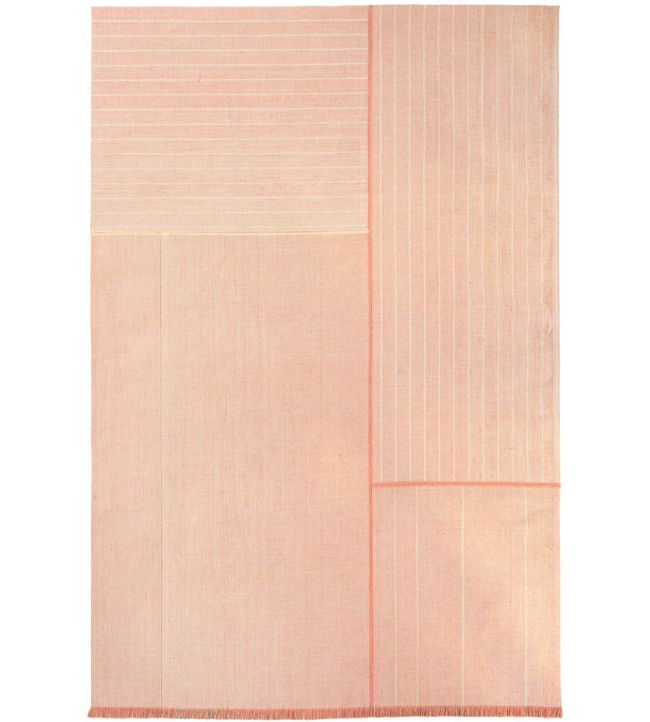 Louis De Poortere Monochromes Patch WW rug Pink 114138 Pink