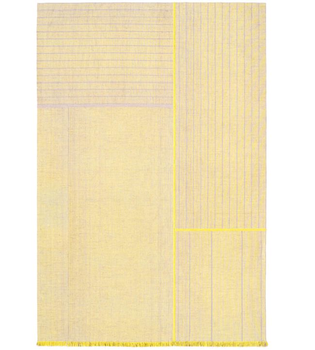 Louis De Poortere Monochromes Patch WW rug Yellow 114131 Yellow