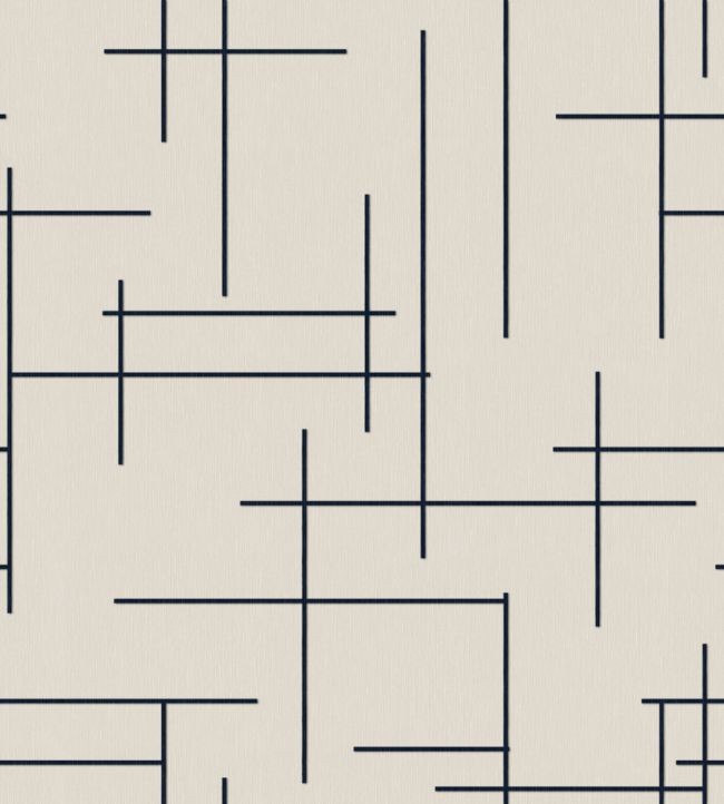 Monoclinic Wallpaper by Coordonne Navy