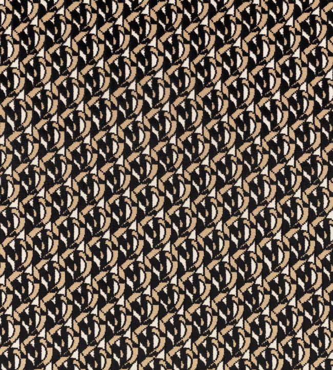 Monogram Fabric by Kirkby Design Monochrome