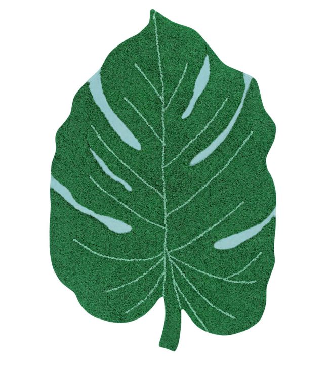 Lorena Canals Monstera Leaf rug Green C-MONSTERA Green
