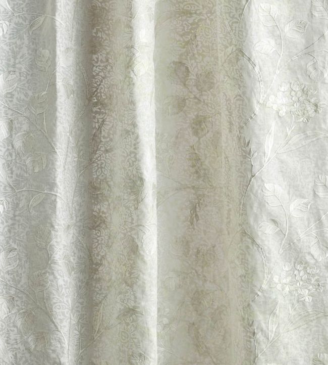 Monterey Bloom Fabric by Sanderson Seaspray White