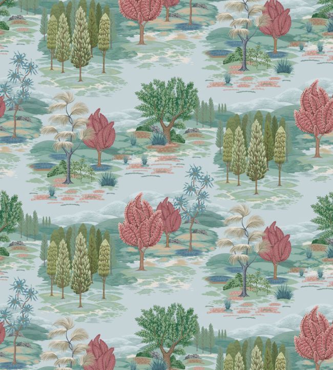 Monteverde Fabric by Osborne & Little Aqua/Blush