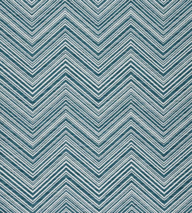 Monti Chevron Fabric by Thibaut Indigo