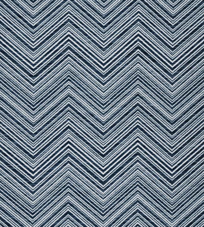 Monti Chevron Fabric by Thibaut Navy