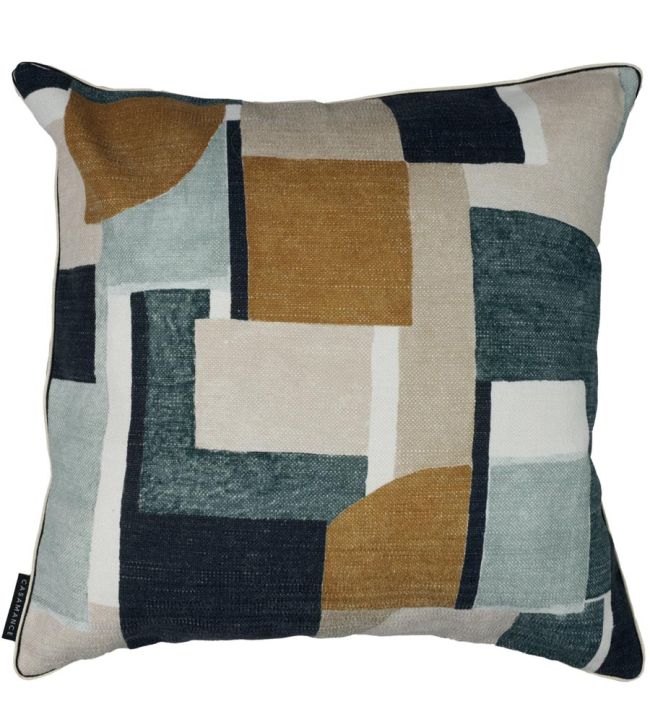 Montsouris Cushion 45 x 45cm by Maison Casamance Celadon Camel