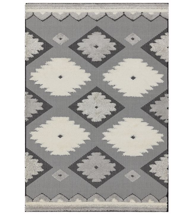 Asiatic Monty Tribal rug Black Cream MONT-01-80150 Black Cream