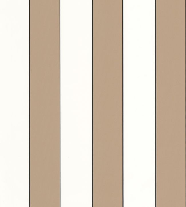 Moonlight Golden Lines Wallpaper by Caselio Camel Blanc