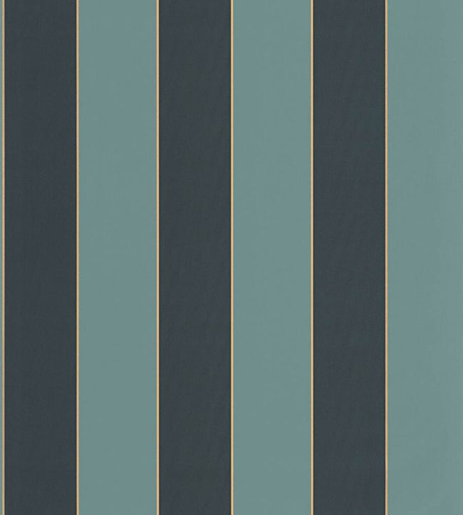 Moonlight Golden Lines Wallpaper by Caselio Vert Foret Noir
