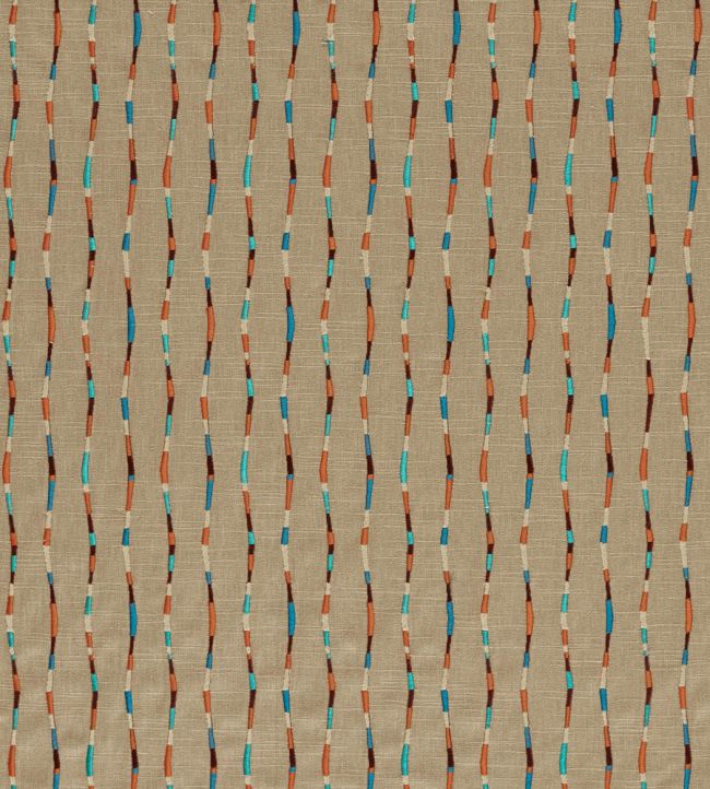 Morelia Fabric by Harlequin Terracotta/Cerulean