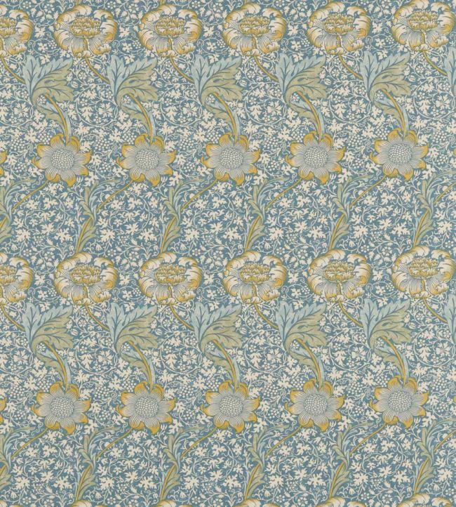 Kennet Fabric by Morris & Co Sea Blue/Lichen