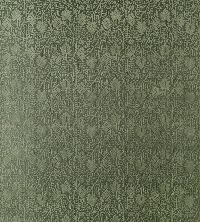 Morris Velvet Fabric by Thibaut Olive