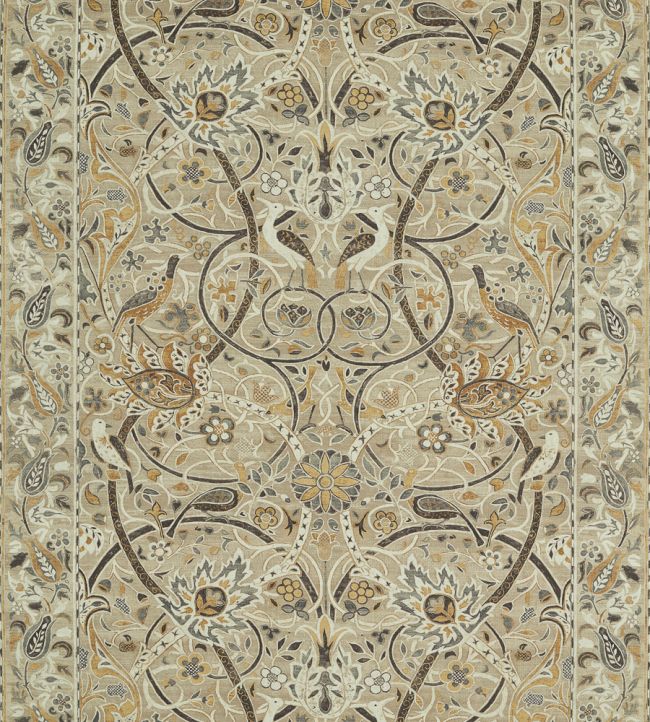 Bullerswood Fabric by Morris & Co Stone/Mustard