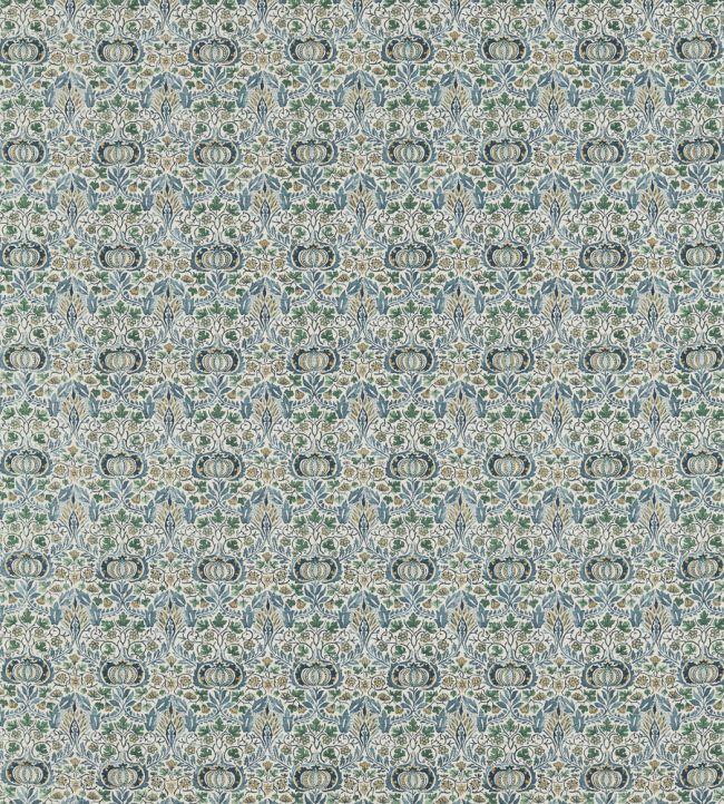 Little Chintz Fabric by Morris & Co Blue/Fennel