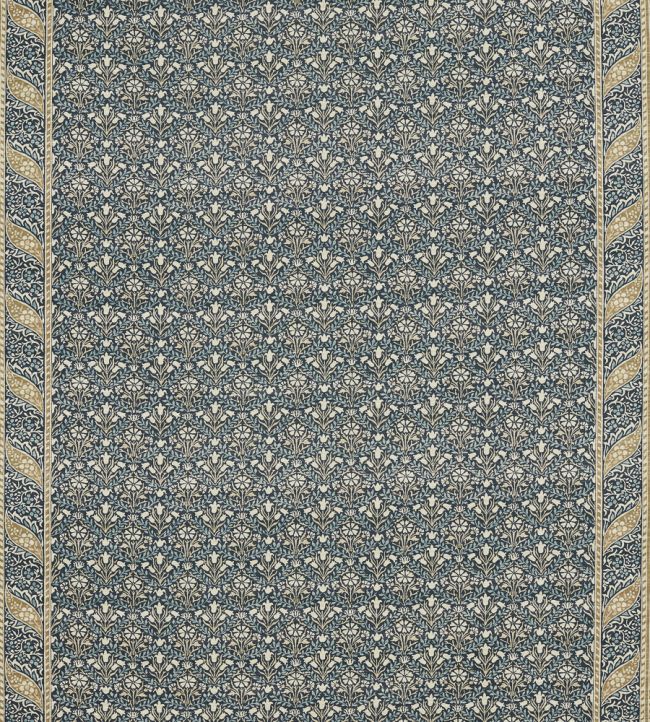 Morris Bellflowers Fabric by Morris & Co Indigo/Sage