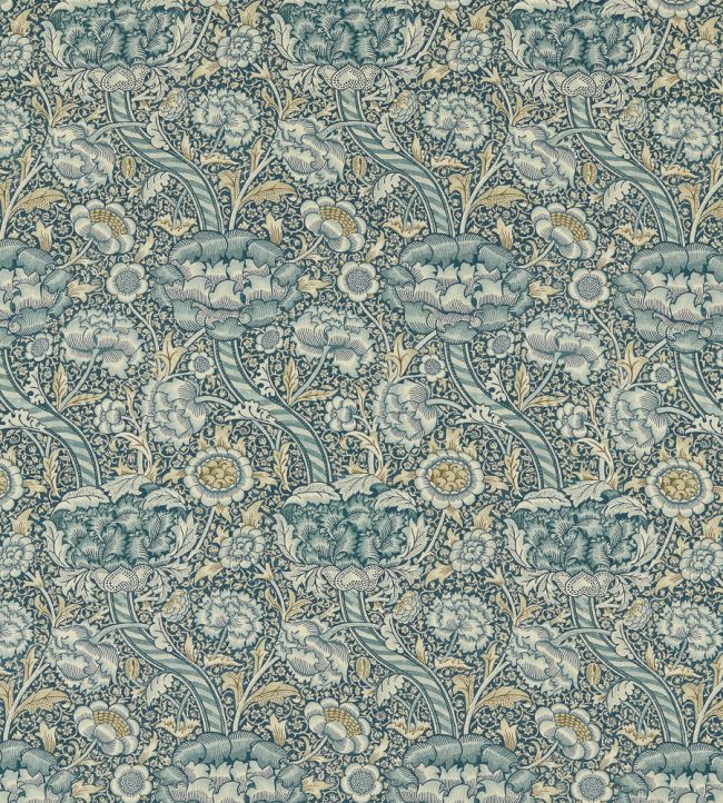 Wandle Fabric by Morris & Co Blue/Stone