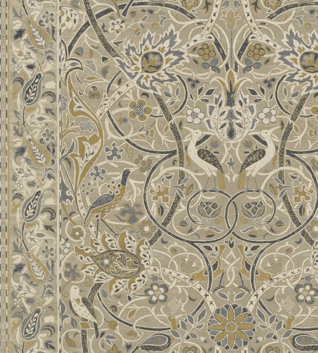 Bullerswood Wallpaper by Morris & Co Stone/Mustard