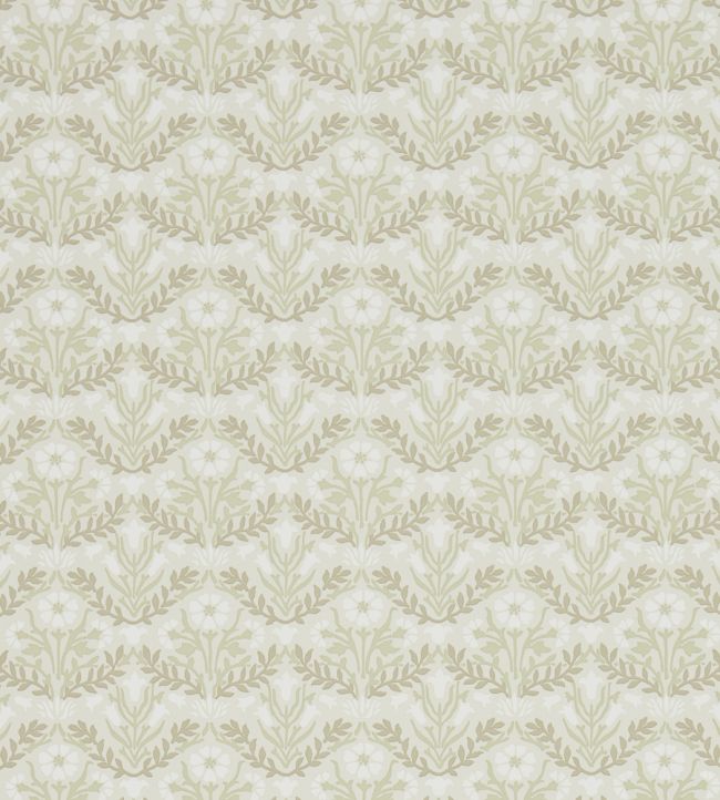 Morris Bellflowers Wallpaper by Morris & Co Manilla/Olive