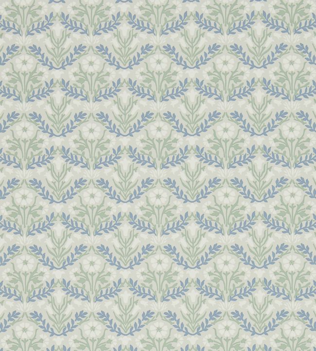 Morris Bellflowers Wallpaper by Morris & Co Grey/Fennel