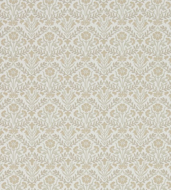 Morris Bellflowers Wallpaper by Morris & Co Linen/Cream