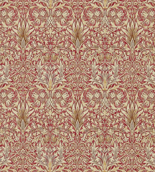 Snakeshead Wallpaper by Morris & Co Madder/Gold
