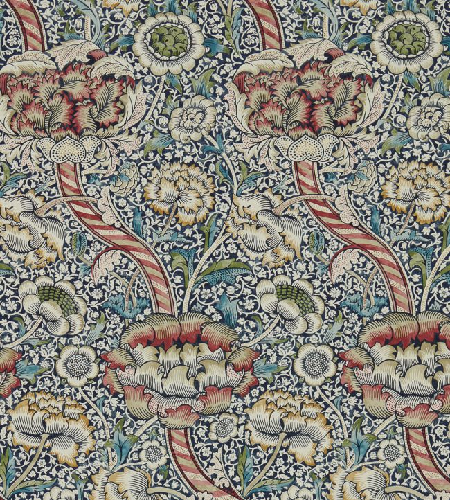 Wandle Wallpaper by Morris & Co Indigo/Madder
