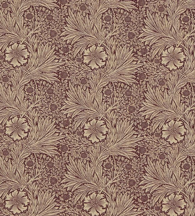 Marigold Fabric by Morris & co Brick/Manilla
