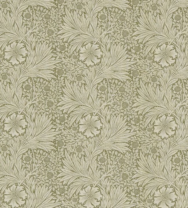 Marigold Fabric by Morris & co Olive/Linen