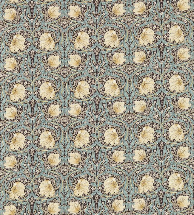 Pimpernel Fabric by Morris & Co Bullrush/Slate
